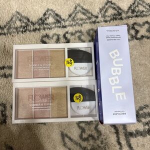 Brand new highlighting palette and bubble cleanser